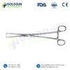 Schroeder Tenaculum Forceps 25cm Stainless Steel – Gynecology Surgical Instrument by Goldsun Instruments