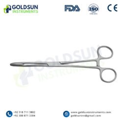 Gross-Maier Dressing Forceps 25cm Straight Serrated – Stainless Steel by Goldsun Instruments