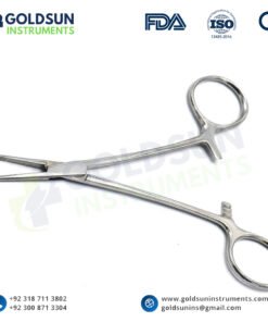 Kocher Mosquito Forceps 12.5cm Curved and Straight – Stainless Steel by Goldsun Instruments