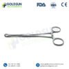 Foerster-Ballenger Sponge Holding & Gall Bladder Forceps 25cm Straight Serrated – Stainless Steel by Goldsun Instruments