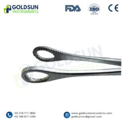 Foerster-Ballenger Sponge Holding & Gall Bladder Forceps 25cm Straight Serrated – Stainless Steel by Goldsun Instruments