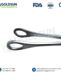 Foerster-Ballenger Sponge Holding & Gall Bladder Forceps 25cm Straight Serrated – Stainless Steel by Goldsun Instruments