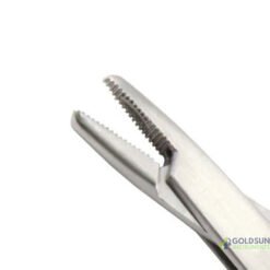 GoldSun Instruments Derf T.C. Needle Holder 12cm with longitudinal serrated jaws – Straight microsurgical instrument