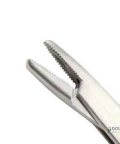 GoldSun Instruments Derf T.C. Needle Holder 12cm with longitudinal serrated jaws – Straight microsurgical instrument