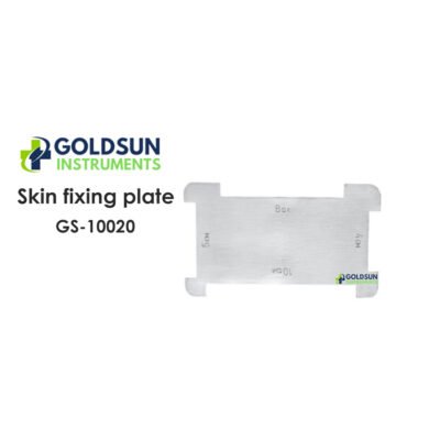 Skin Fixing Plate: Surgical tool used to secure and stabilize skin during grafting for precise cuts in reconstructive surgery.